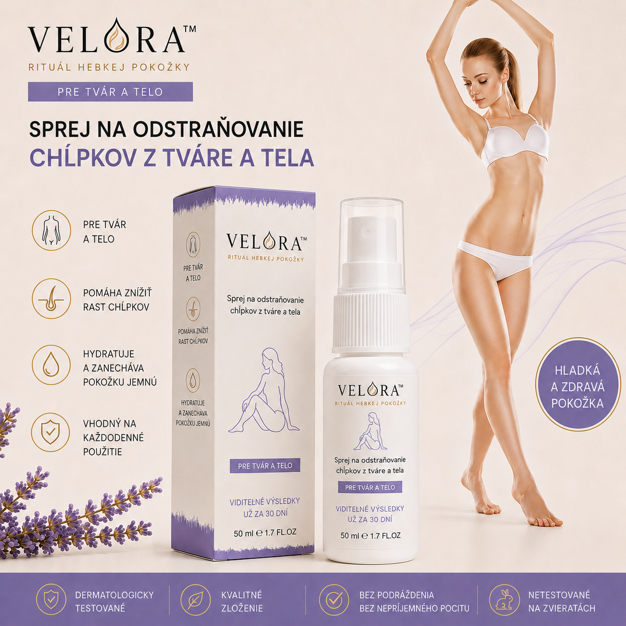 Velora™ | Depilačný sprej na tvár a telo