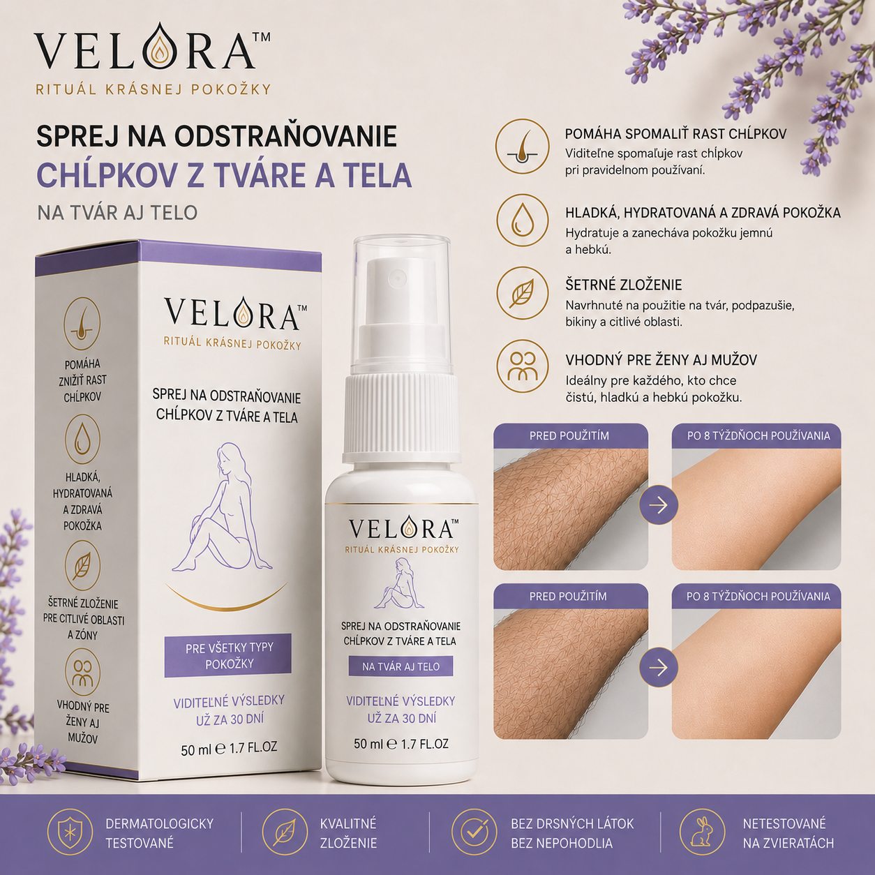 Velora™ | Depilačný sprej na tvár a telo