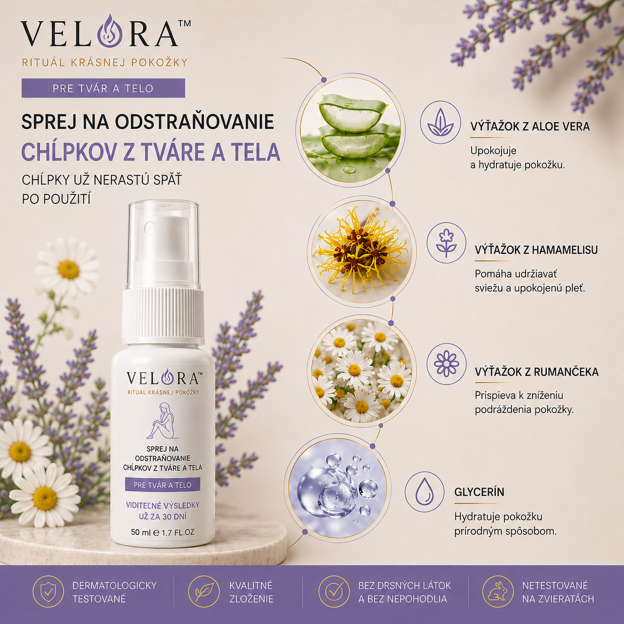 Velora™ | Depilačný sprej na tvár a telo